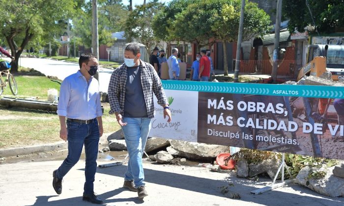 Andrés Watson monitoreó el avance de obras integrales en el entorno del Hospital General de Agudos “Mi Pueblo”